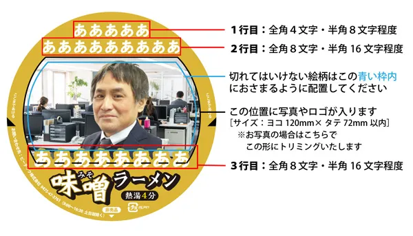 カップ麺 セミオーダー スーパーカップ（味噌） 説明写真