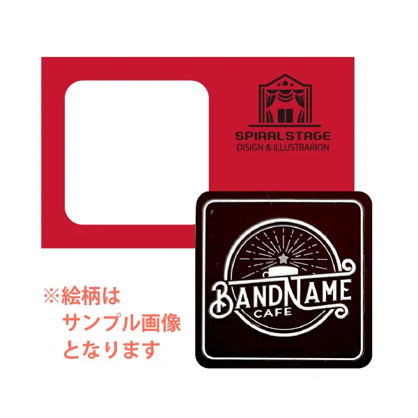 オリジナル チョコレート 1個入り <br>（カードの色 = レッド、カードのデザイン = オリジナル）