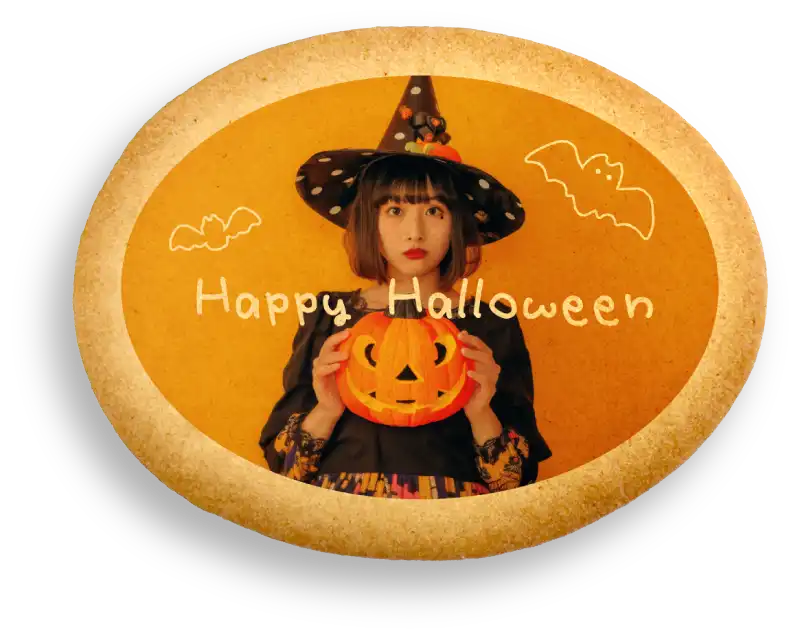 オリジナル 大きなクッキーサブレ 作例 ハロウィン