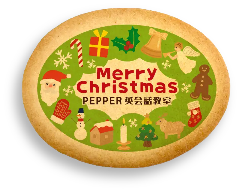 オリジナル 大きなクッキーサブレ 作例 クリスマス