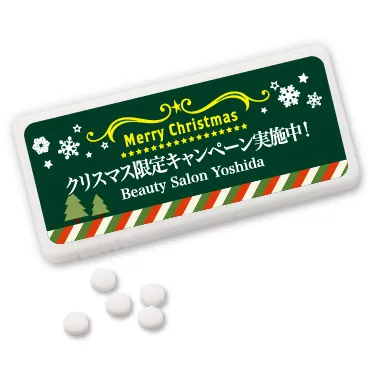 マイ ミントタブレット クリスマス リボン グリーン