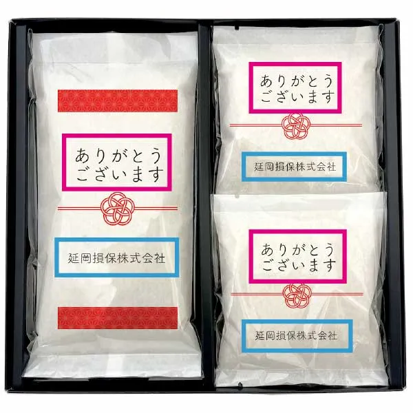 お米のギフトセット（国産米） セミオーダー 水引梅 配置