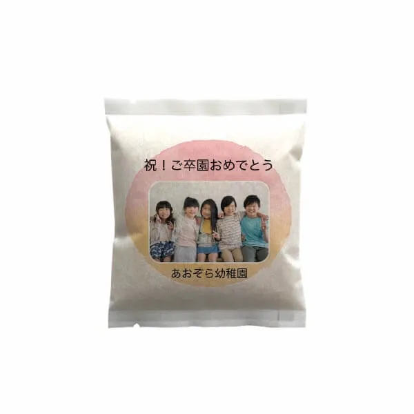 お米ノベルティ（国産米）1合 セミオーダー フレームピンク 商品写真